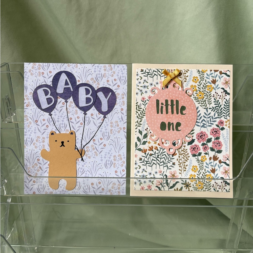 handmade baby shower cards